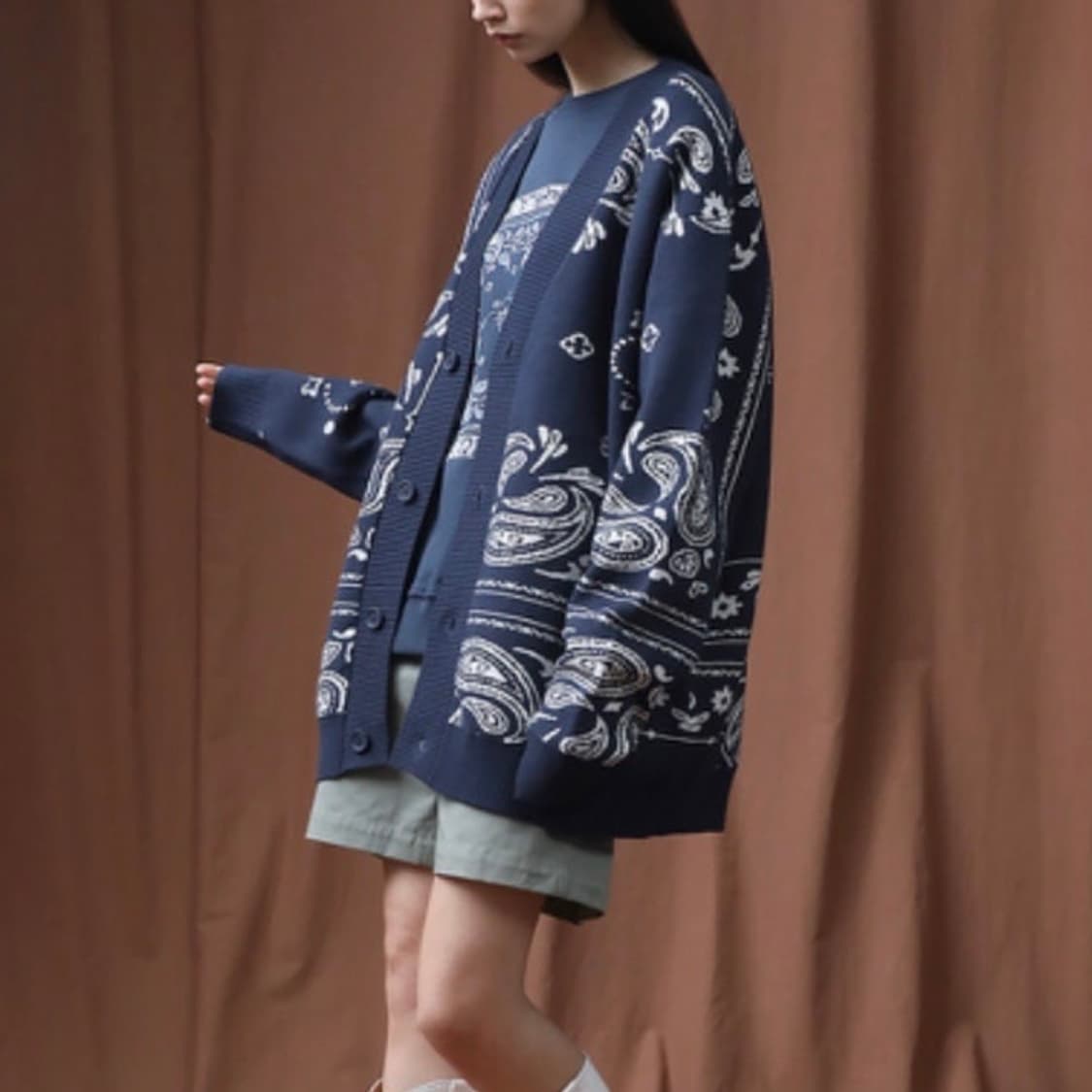 제네럴아이디어 페이즐리 가디건 택있는 새제품 상품이미지3