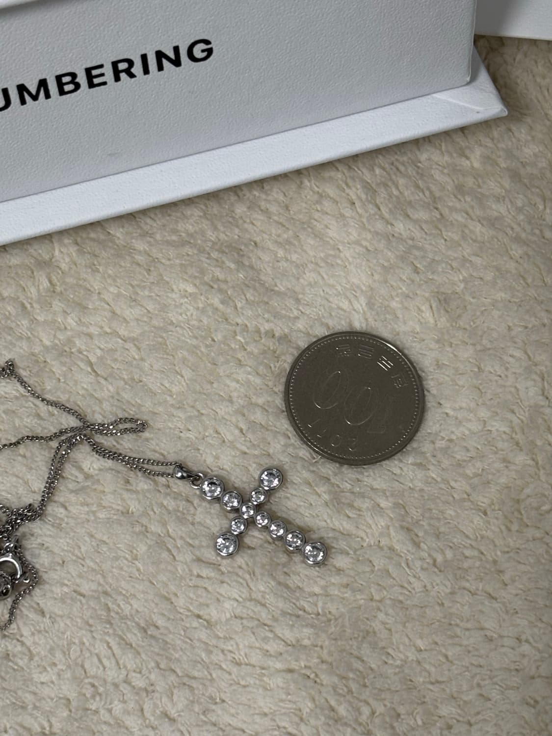 넘버링 #3729 십자가 목걸이 실버 상품이미지3