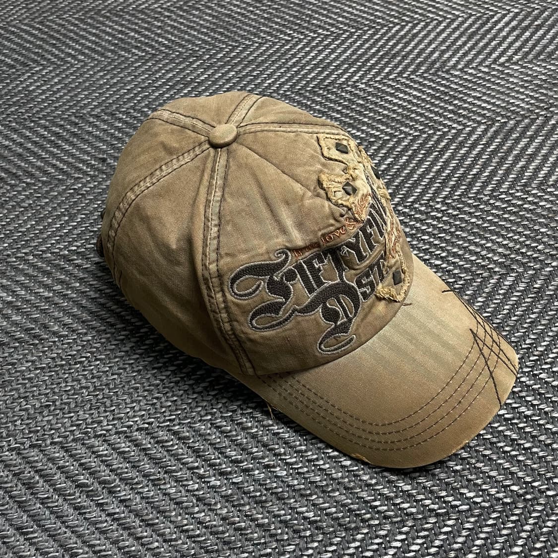 berkeley y2k 패치워크 볼캡 브라운o 5137 상품이미지3