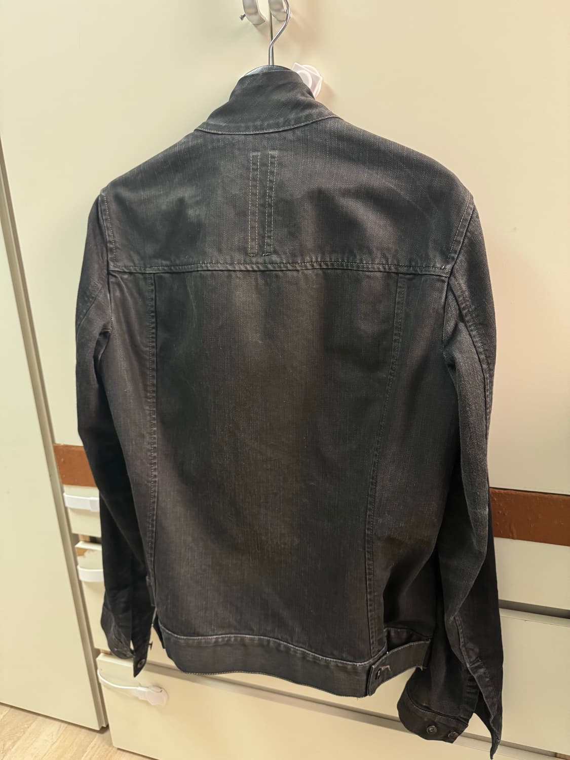 릭오웬스 사선 데님 자켓 m 상품이미지2