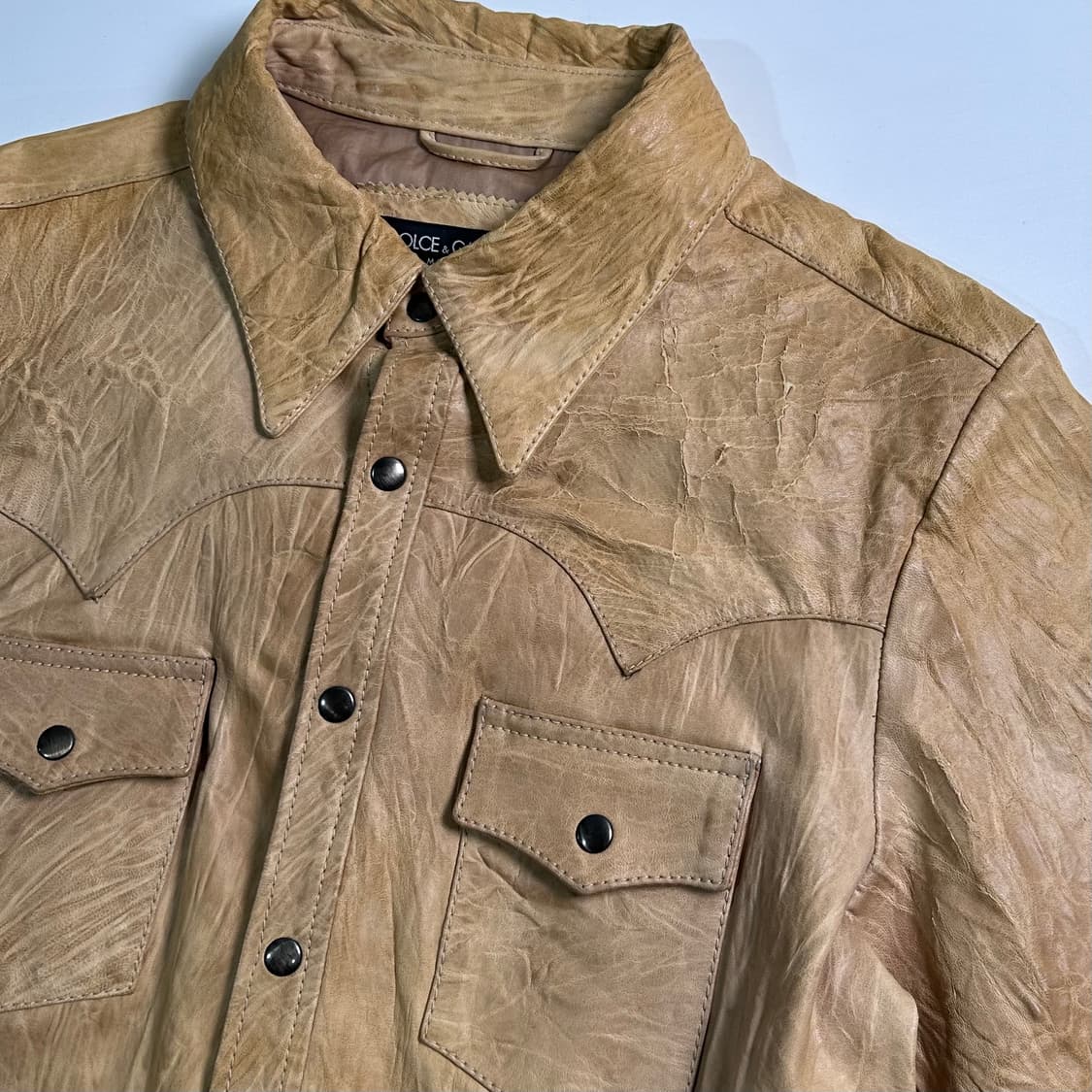 돌체 앤 가바나 양가죽 웨스턴 셔츠  상품이미지4