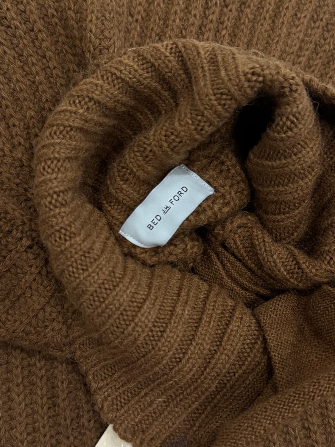 Bed j.w. Ford 21AW 하이넥 사선지퍼 스웨터 상품이미지6