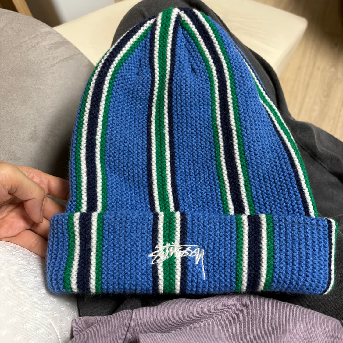 STUSSY VERTICAL STRIPE CUFF BEANIE  상품이미지6