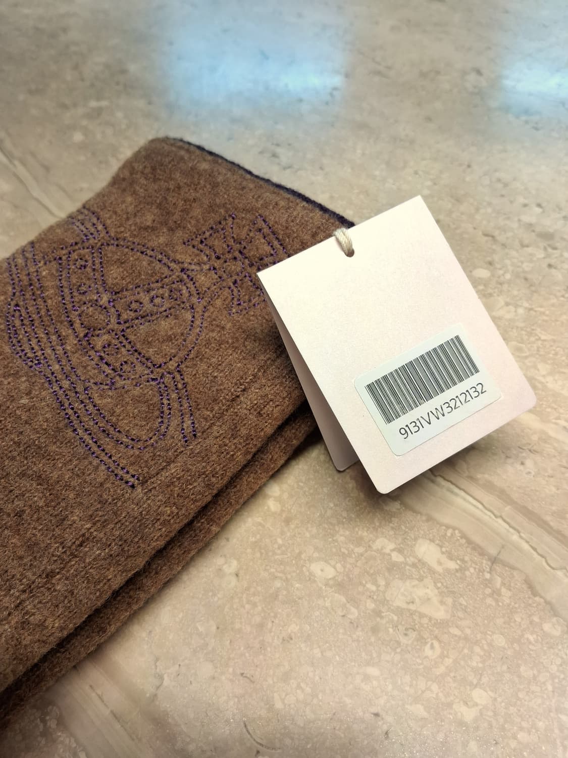 비비안 웨스트우드 빅 orb 자수 울장갑 / 머스타드 (새상품) 상품이미지7