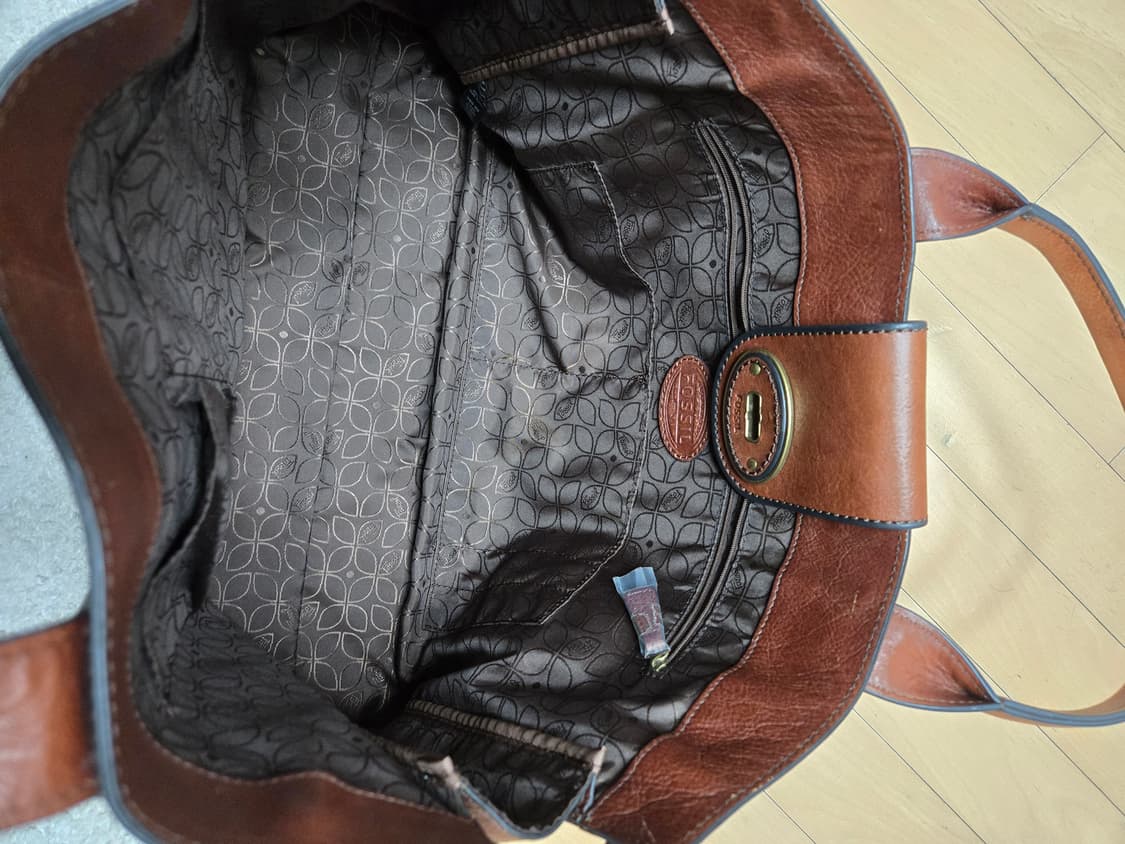 파슬 브라운 레더 토트백 가죽 가방 상품이미지3