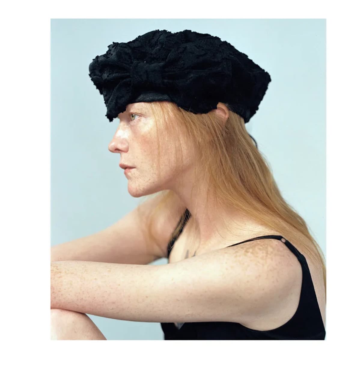 어썸니즈 모자 > BOWL BERET_RIBBON_CLOUD BLACK 상품이미지2