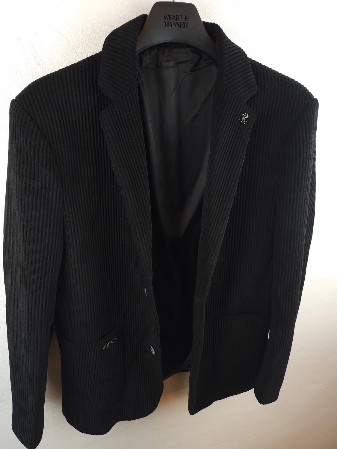 웨어더매너 코듀로이 블레이저 자켓 블랙 L 100 상품이미지6