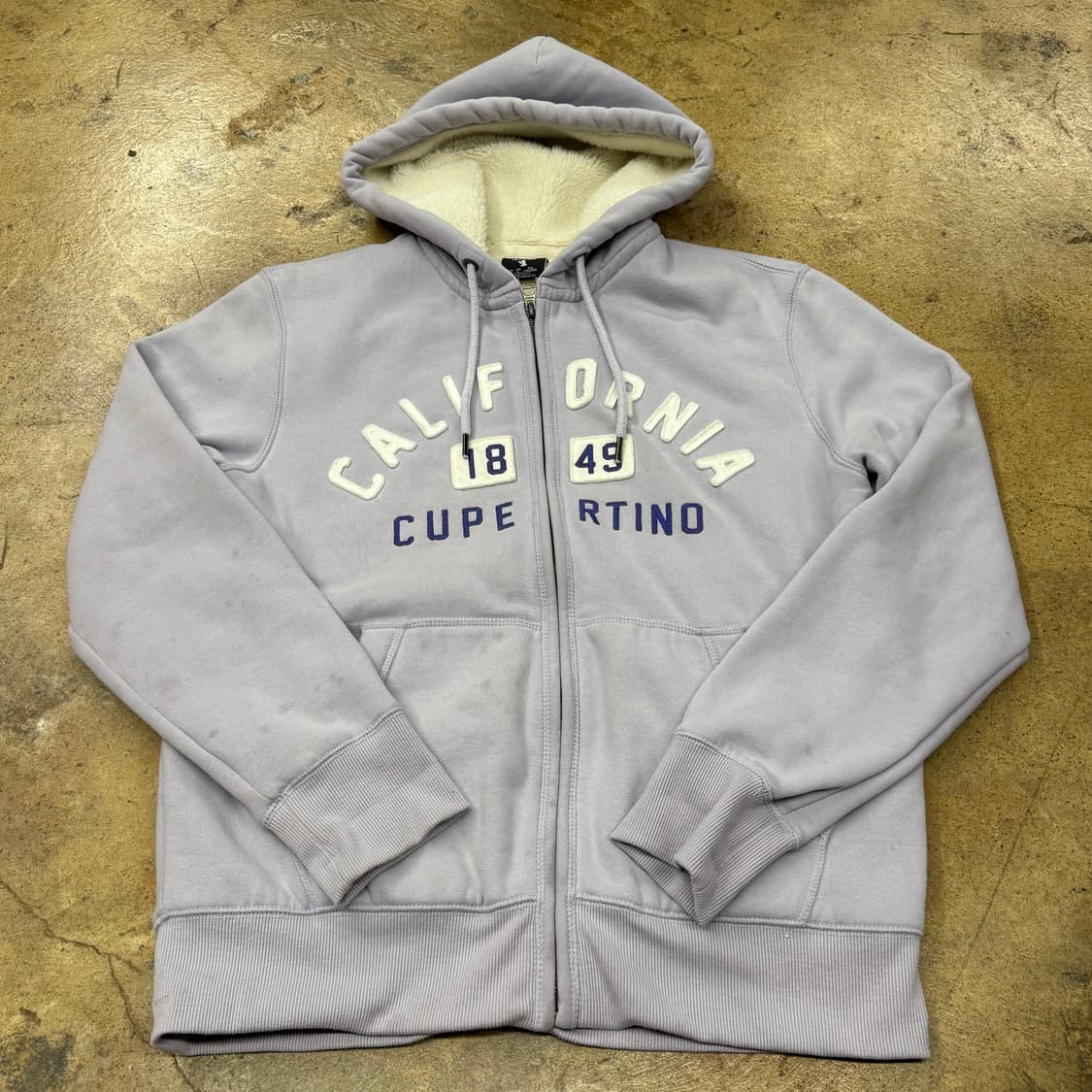 [정품/L] 후아유 캘리포니아 퍼플 후드집업 b18 상품이미지2