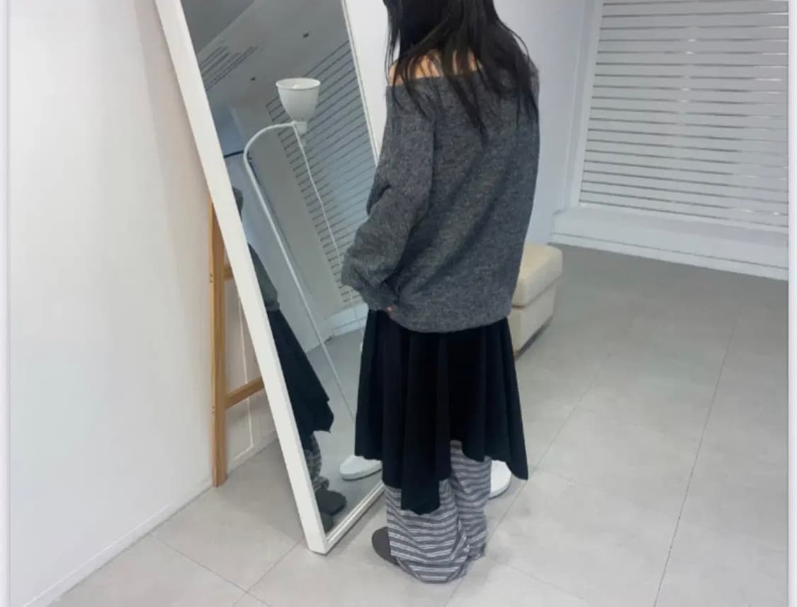 나의나인 이즈이즈 floor sk 레이어드 스커트 상품이미지2