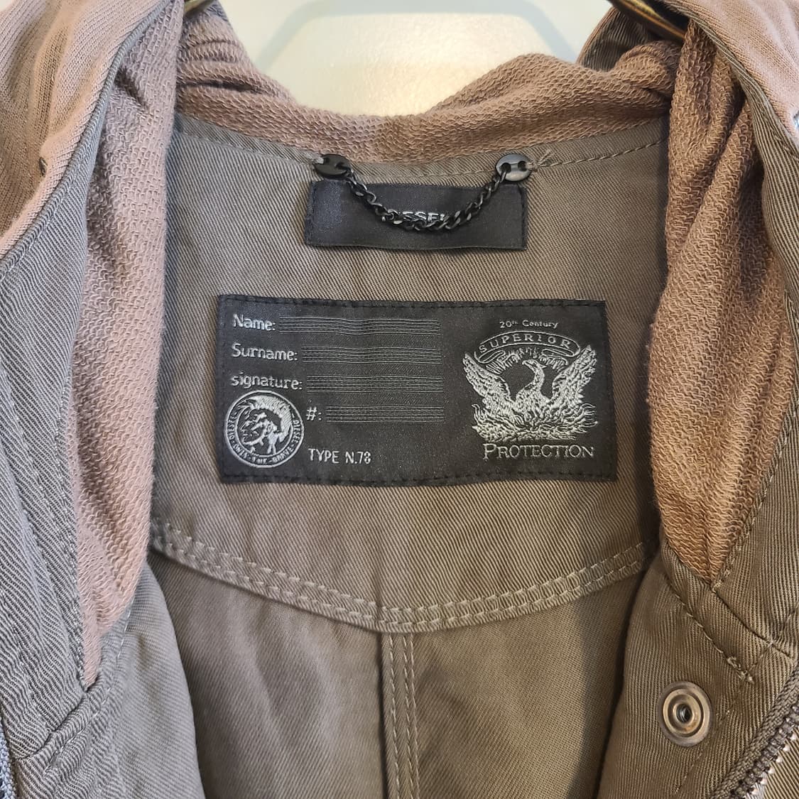 DIESEL 피시테일 야상(내피 없는 디자인) 상품이미지5