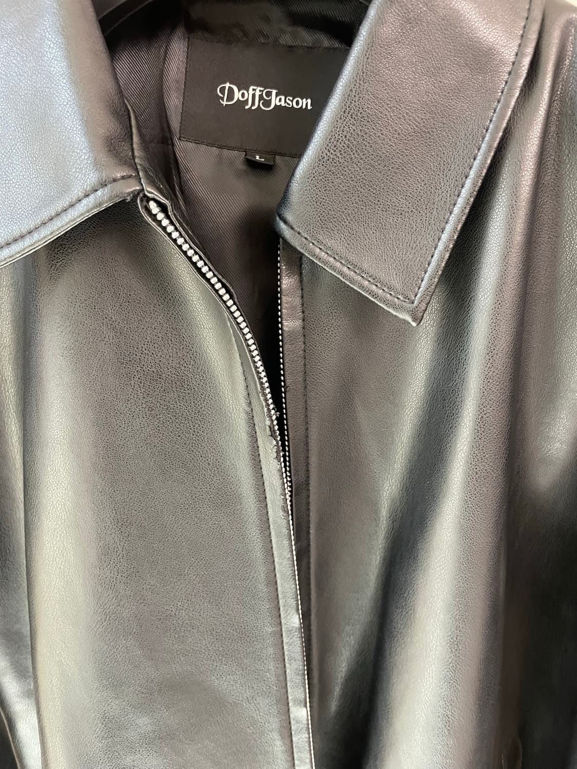 DOFFJASON 싱글 레더 자켓 상품이미지6