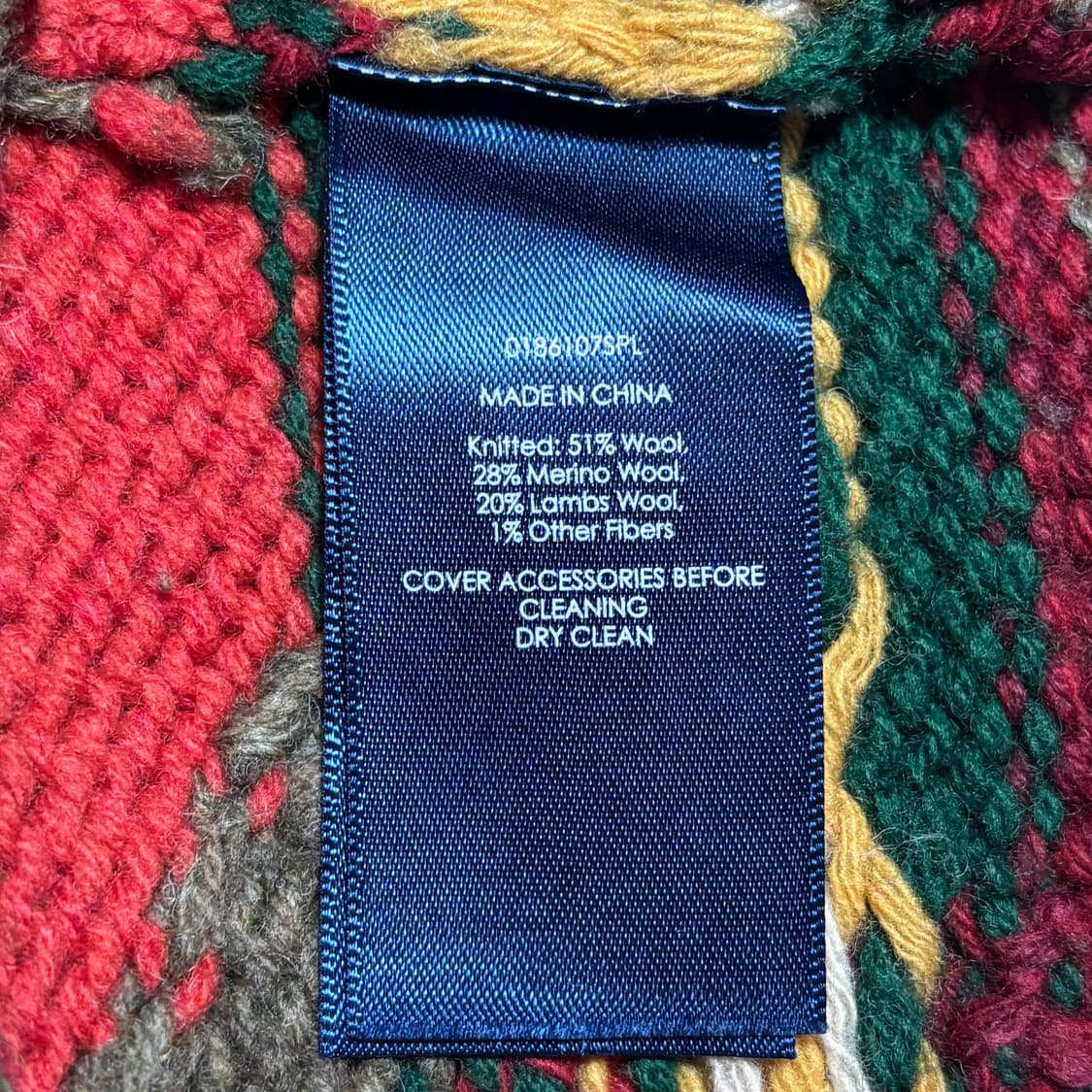 L 폴로랄프로렌 나바호 숄 카라 울 니트  상품이미지5