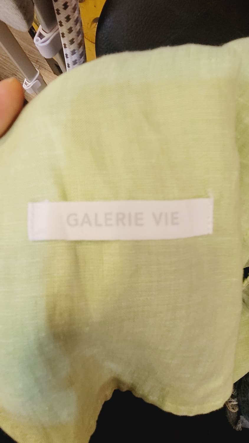그린 프릴 레이스티. GALERIE VIE  린넨 스커트 상품이미지9