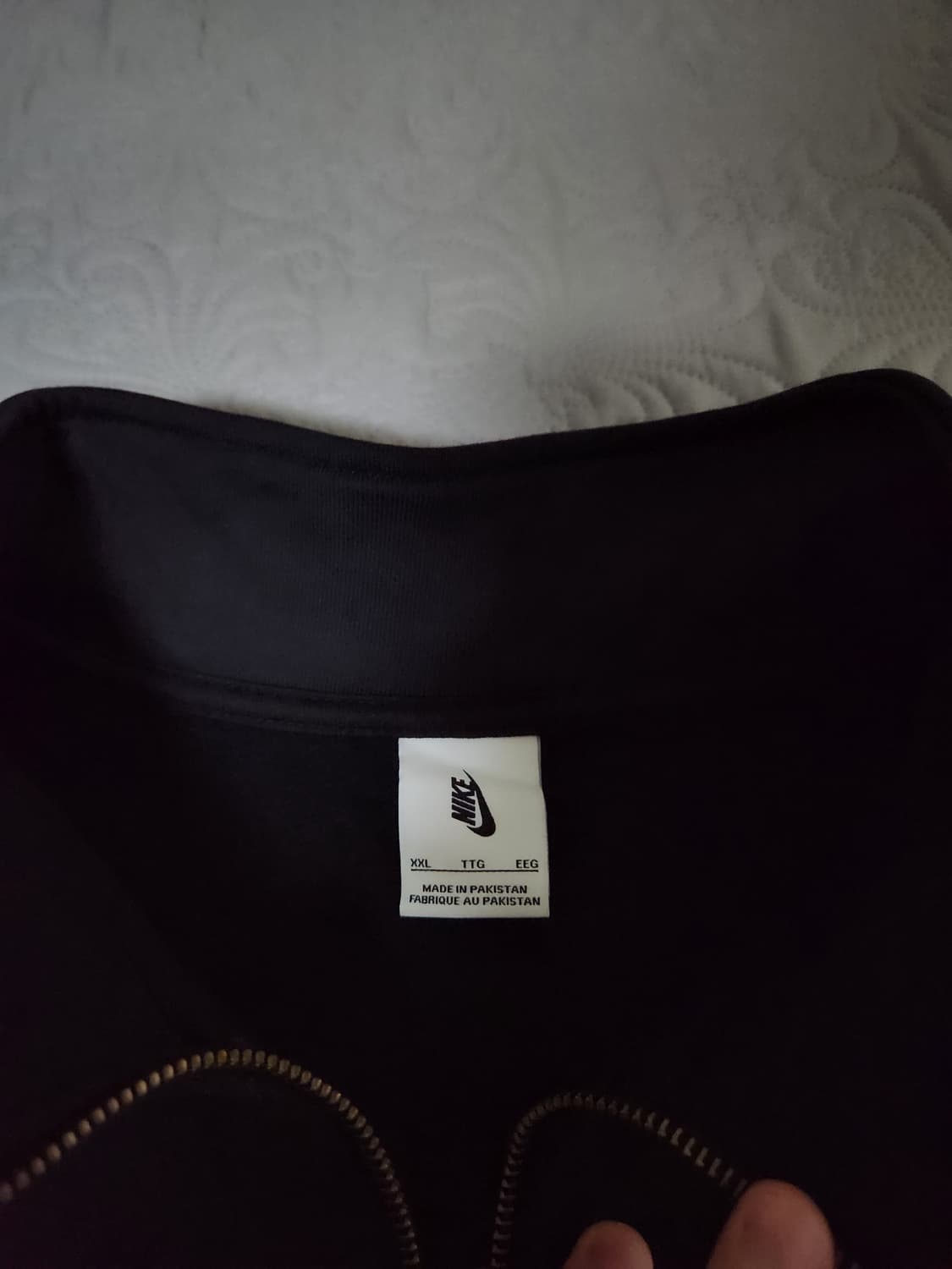 나이키 솔로 스우시 쿼터집업 블랙 색상 XXL 상품이미지3