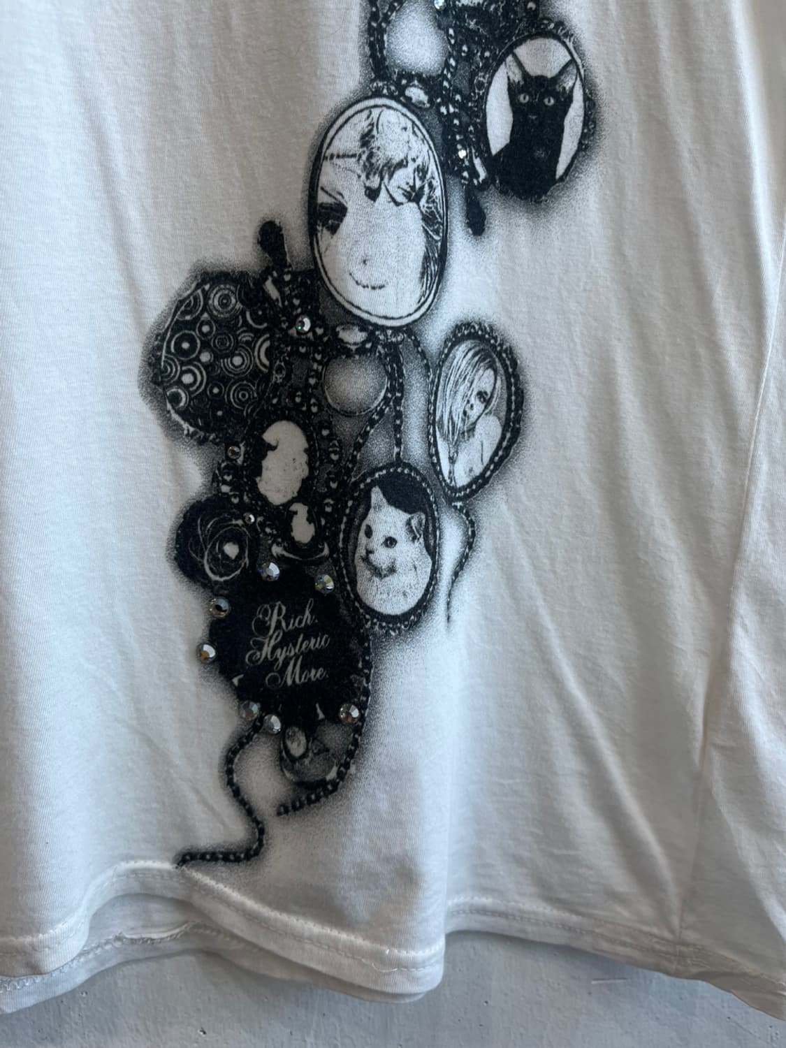 히스테릭글래머 캣 우먼 반팔 티셔츠  상품이미지3