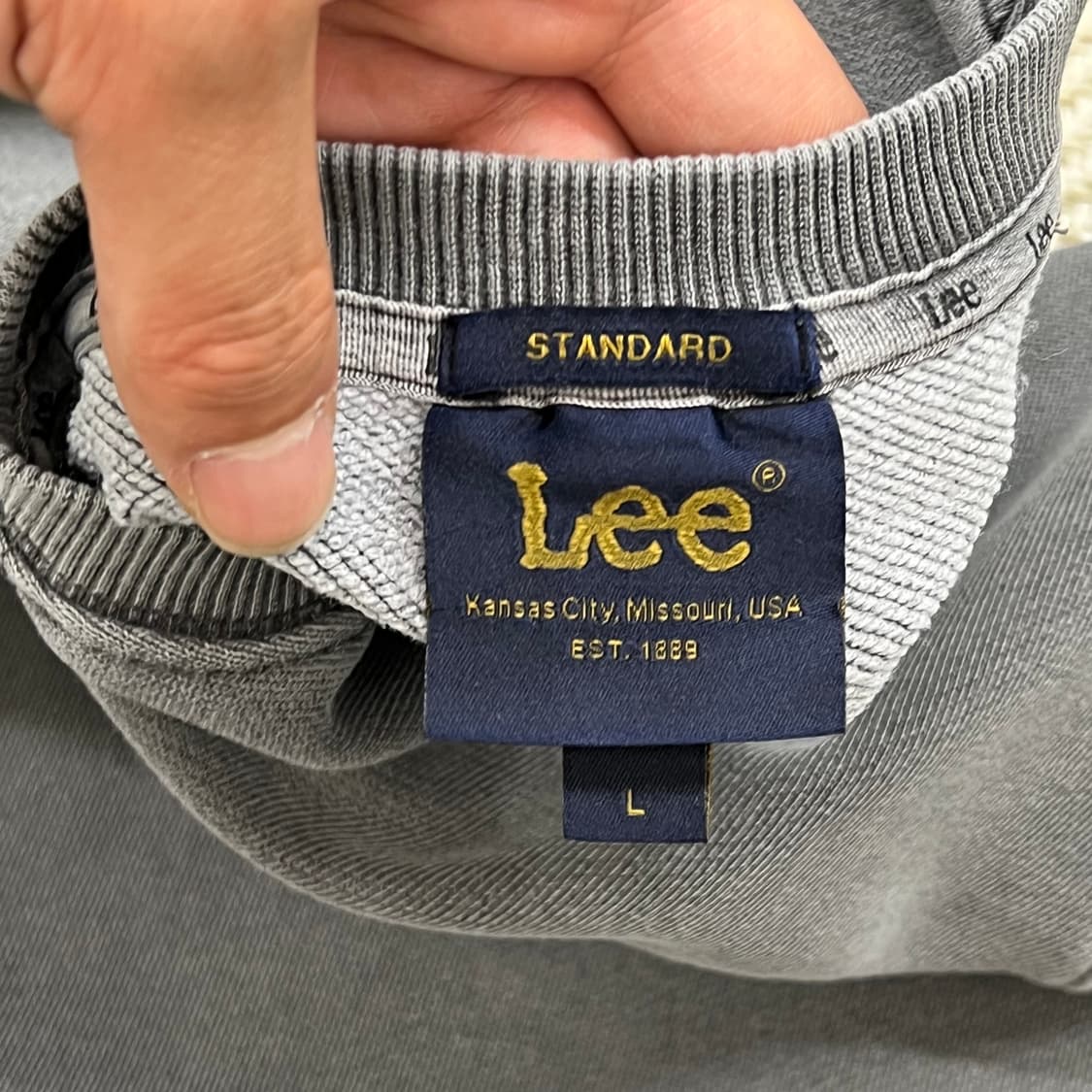 리 피그먼트 스웻셔츠 r3955  상품이미지7