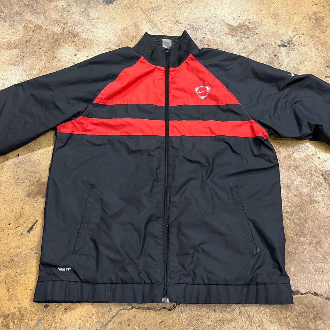[정품/XL,105] 나이키 스톰핏 배색 바람막이 레드블랙 b14 상품이미지3