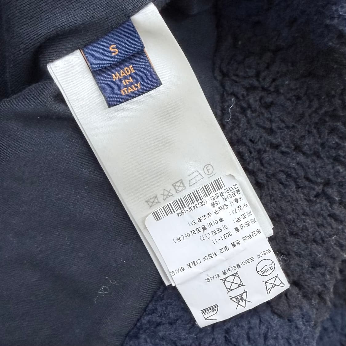 [S+급/S] 루이비통 X 니고 자카드 다미에 플리스 후리스 블루종 자켓 상품이미지7