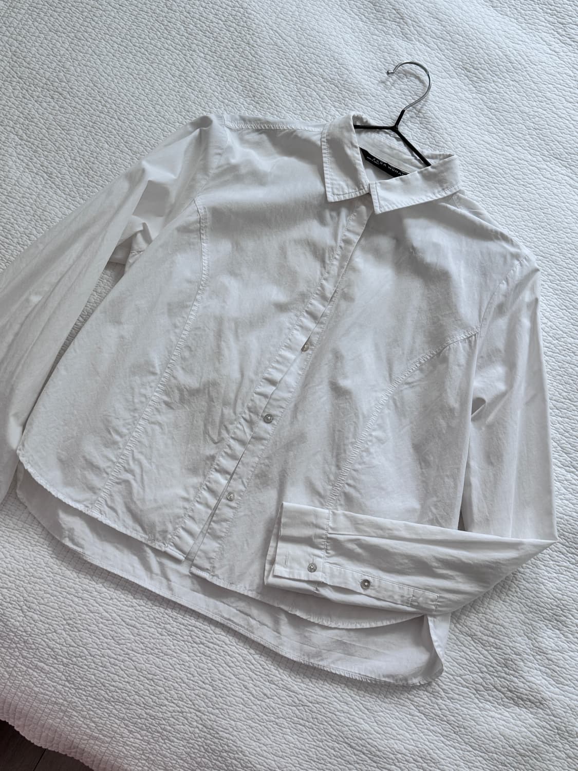 ZARA 크롭 화이트셔츠 상품이미지2