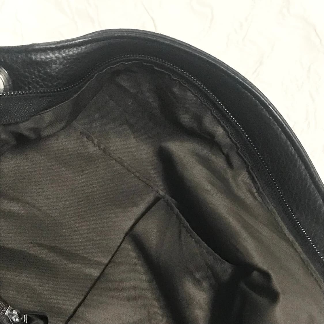 빈티지 펑크 실버 링 레더 숄더백 가방 상품이미지8