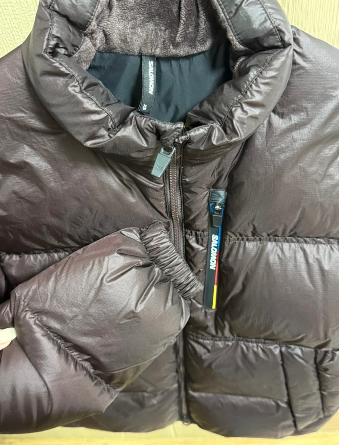 살로몬 컨투어 크롬 다운 XS 초콜릿 상품이미지4