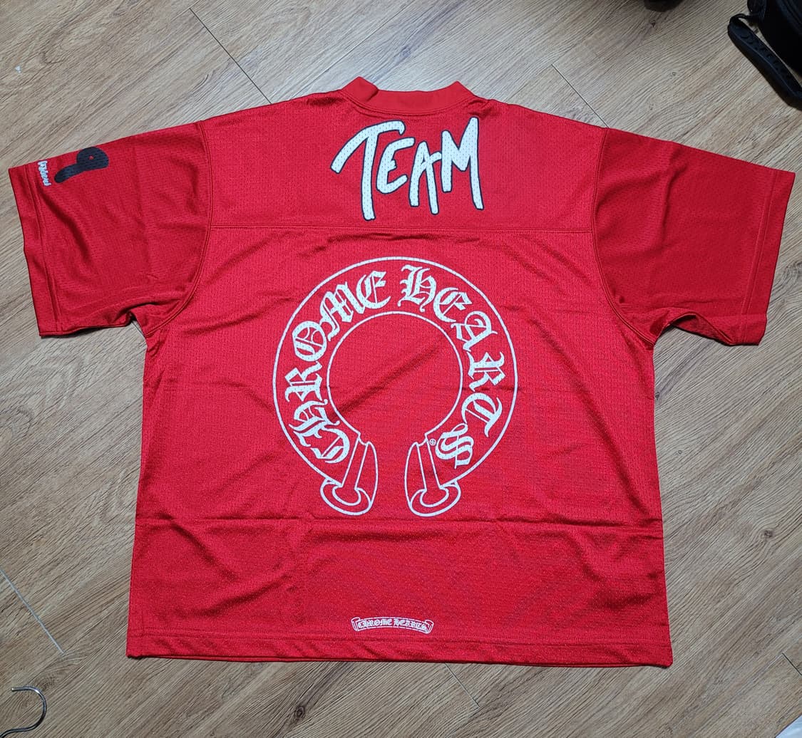 [L]크롬하츠 레드 매쉬 반팔 져지 상품이미지2