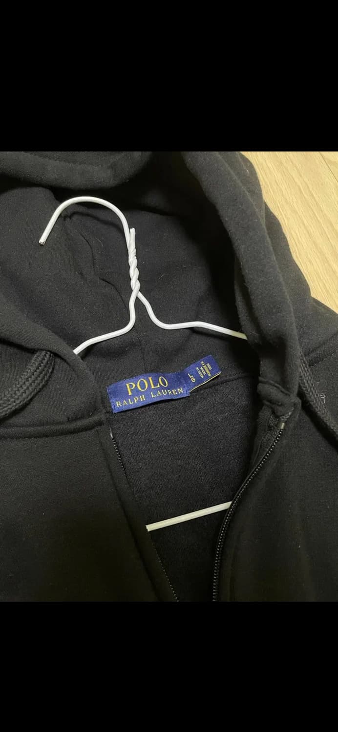 폴로 랄프로렌 블랙 후드집업 L 상품이미지2
