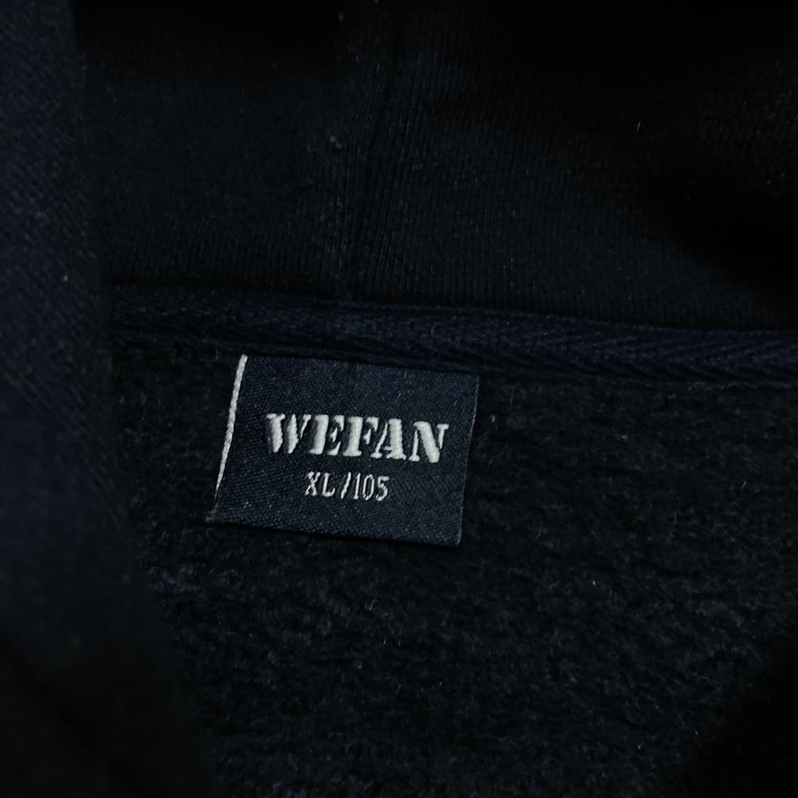 두산 베어스 스펠아웃 네이비 후드티 상품이미지3