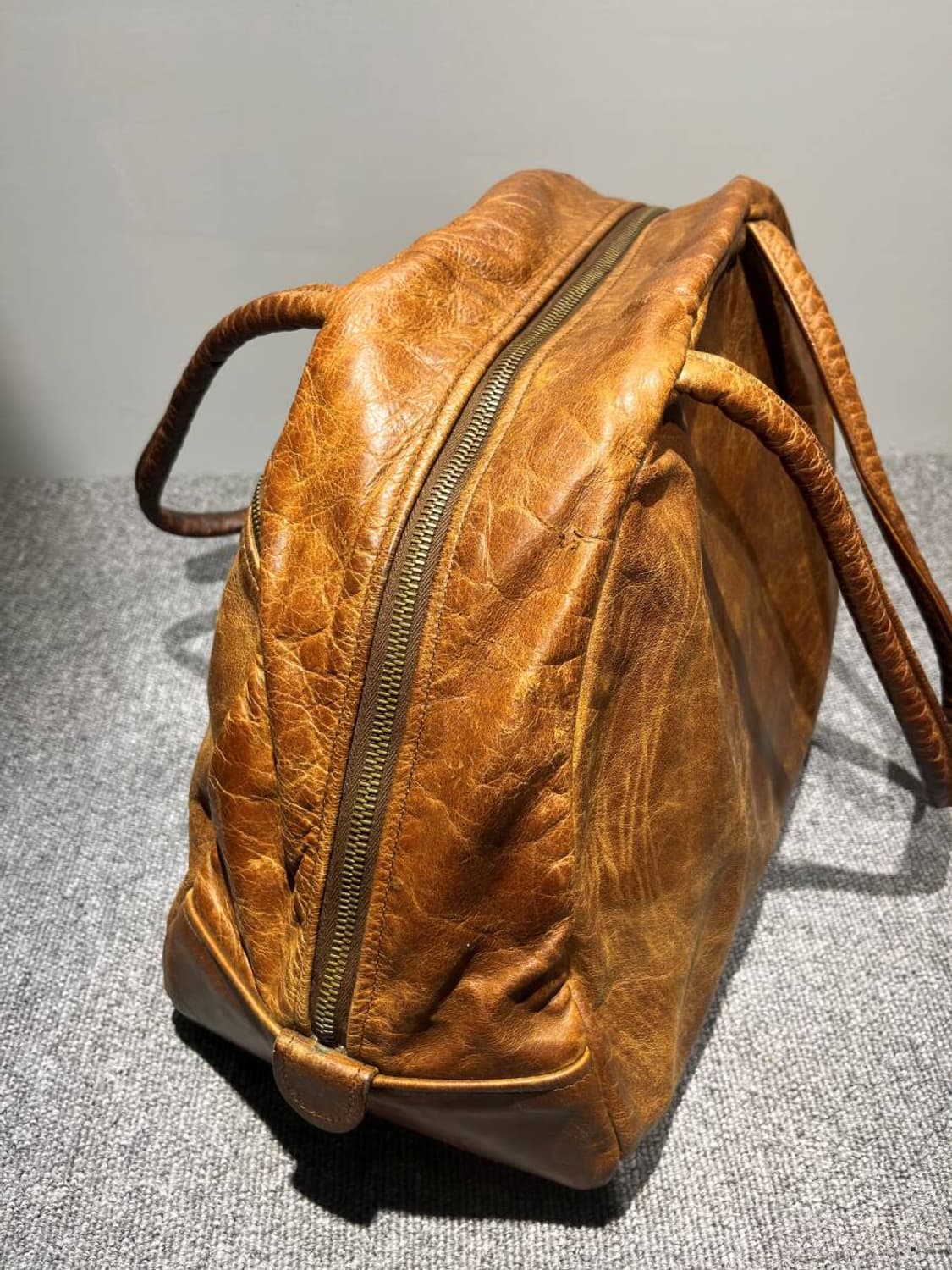 Jas M.B 빈티지가공 레더 볼링백 포터 장인 가죽 추천 상품이미지3