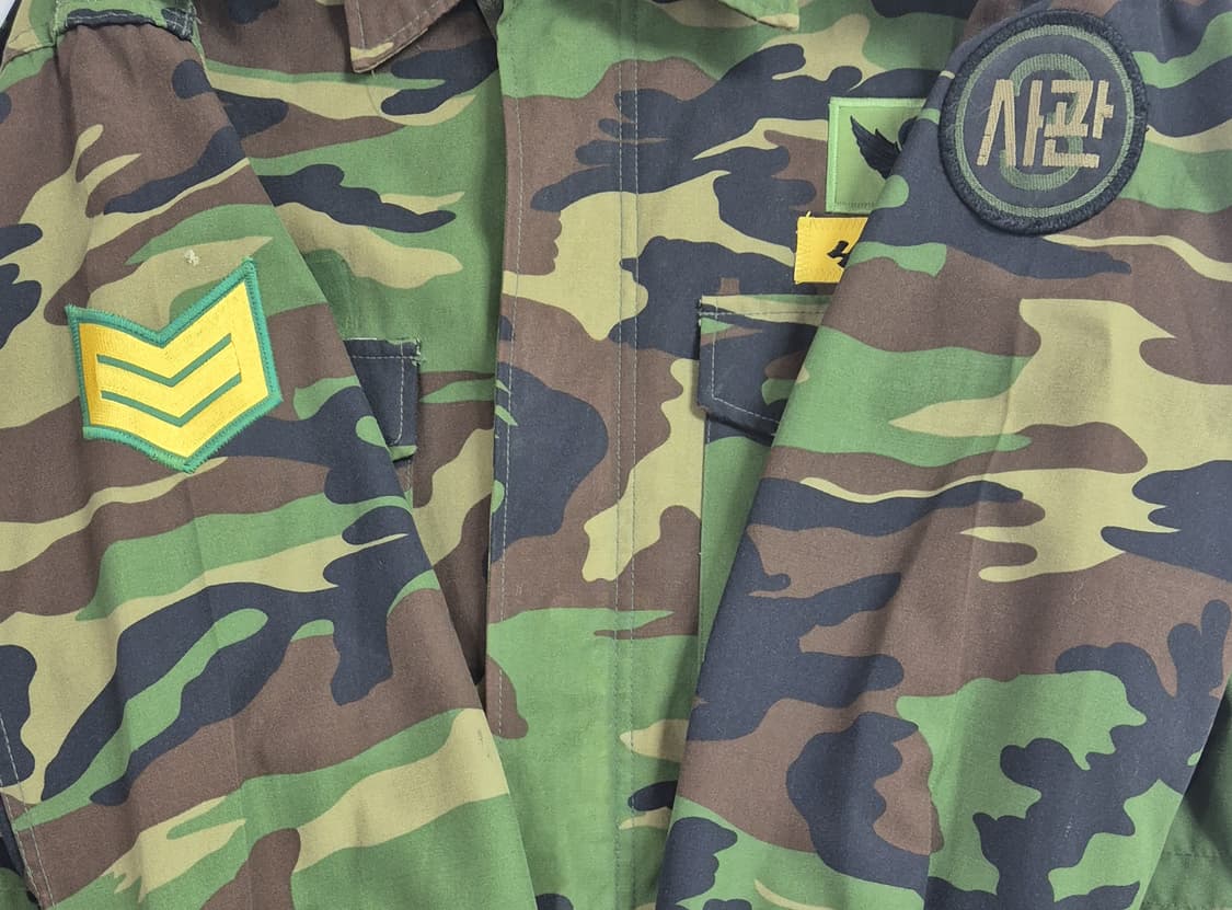 육군 구형 3사관학교 4학년 후기형 야전상의 전투복 상의 자켓 (L) 상품이미지9