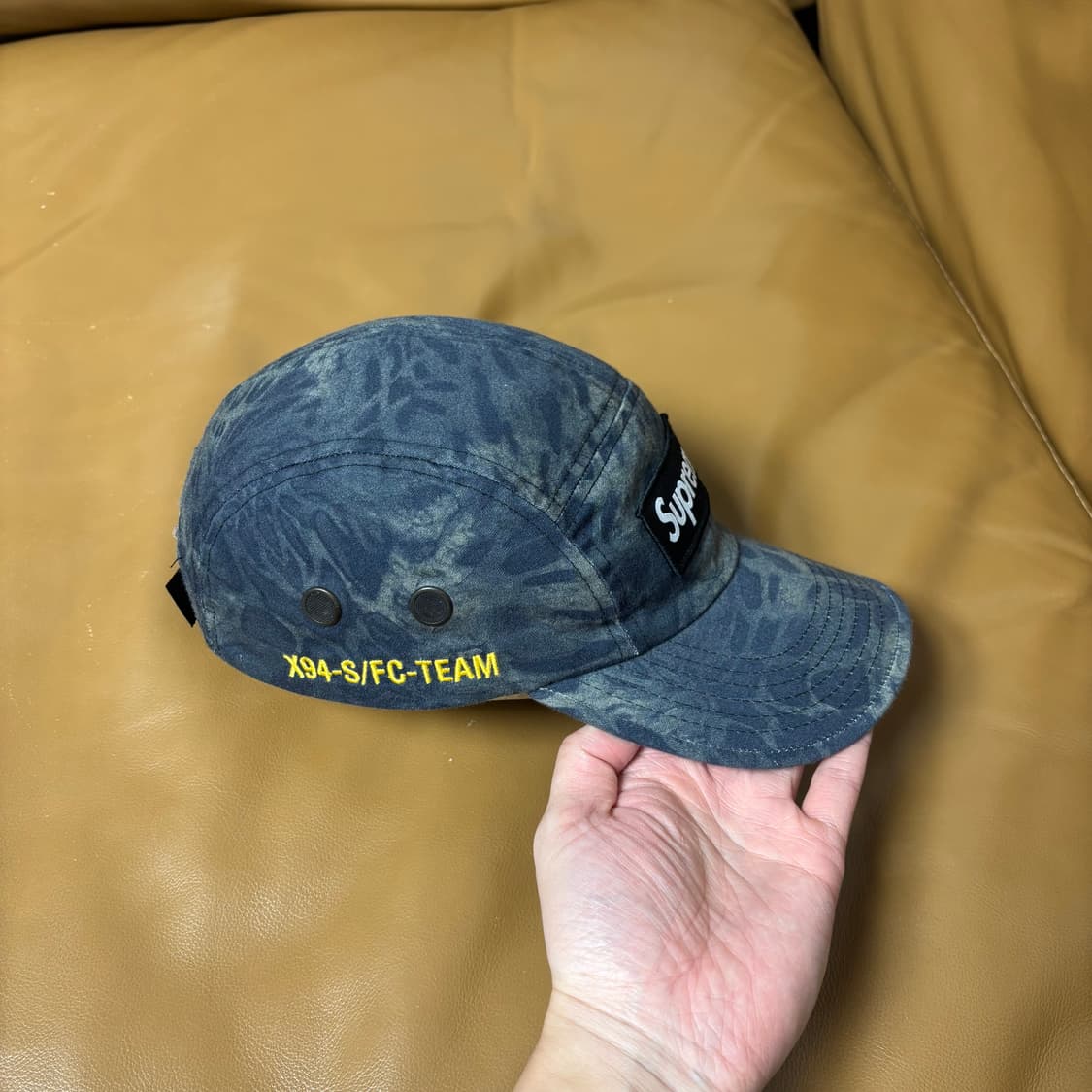 슈프림 캠프캡 모자 박스로고 22ss 밀리터리 레오파드 카모 상품이미지5