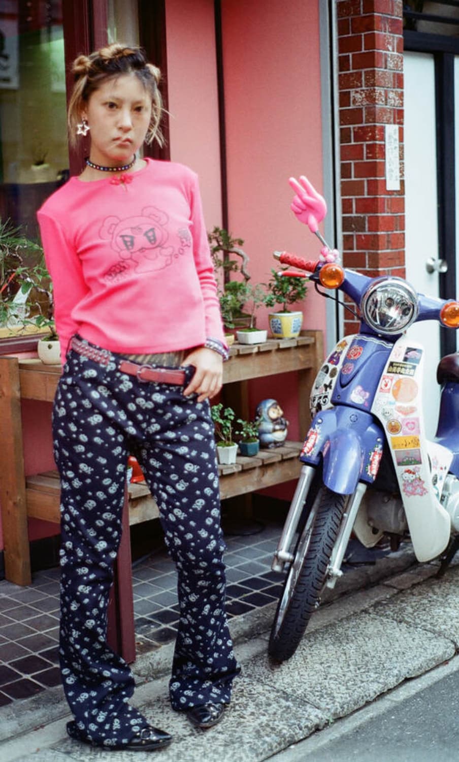MOMENTEL Skull indigo denim pants 상품이미지4