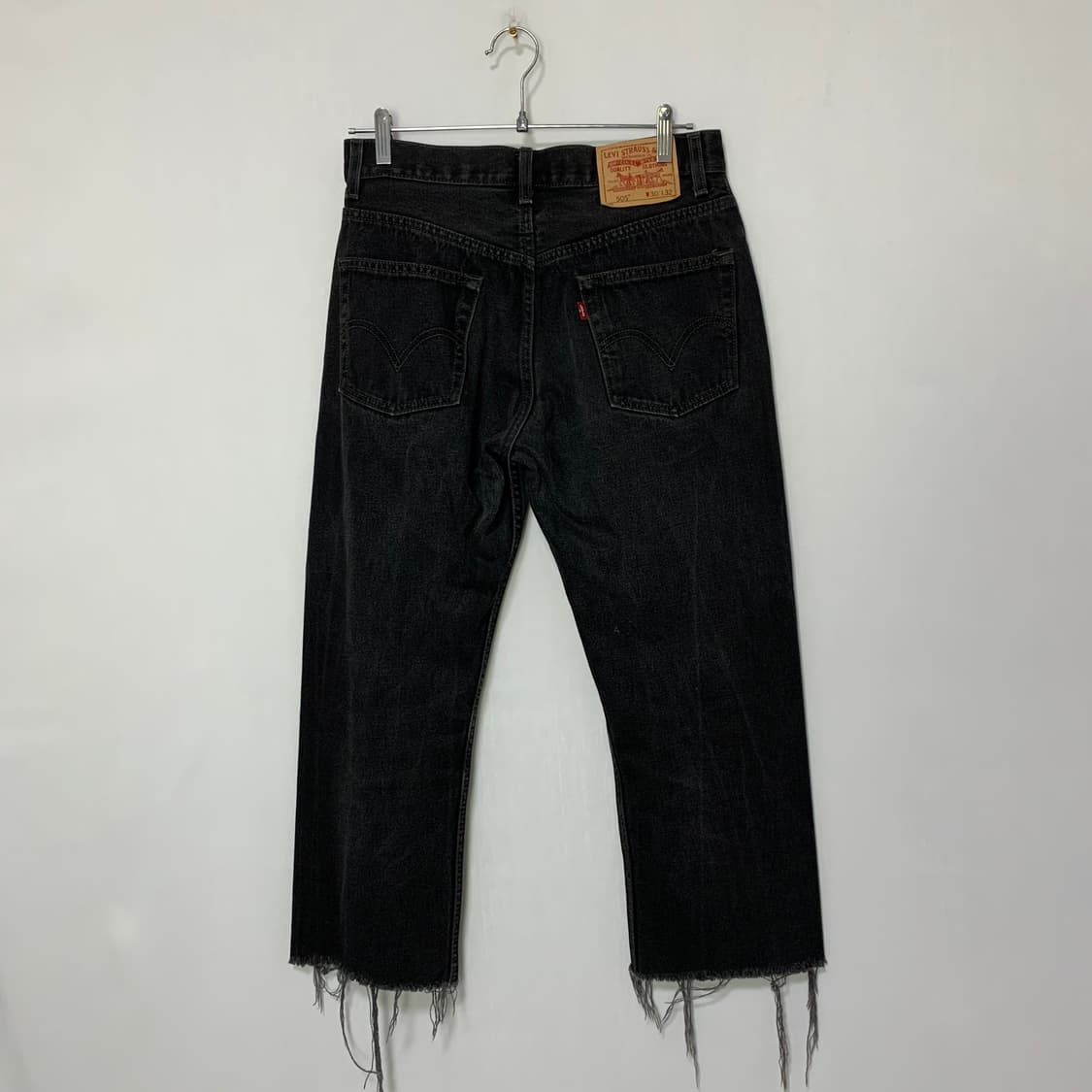 리바이스 블랙 데님 Regular Fit 505 빈티지 흑청 30인치 상품이미지6