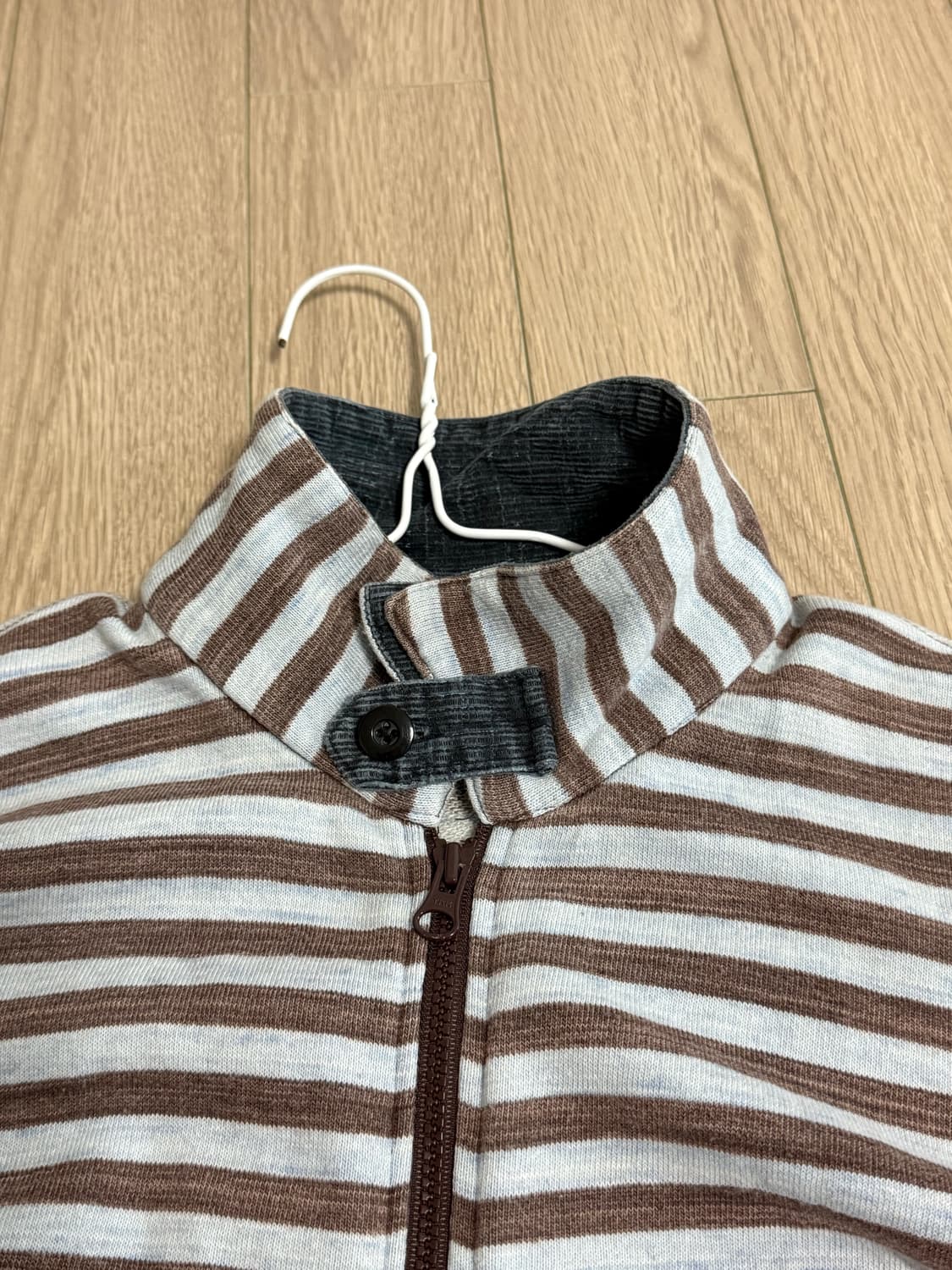 빈티지 스트라이프 집업 상품이미지2