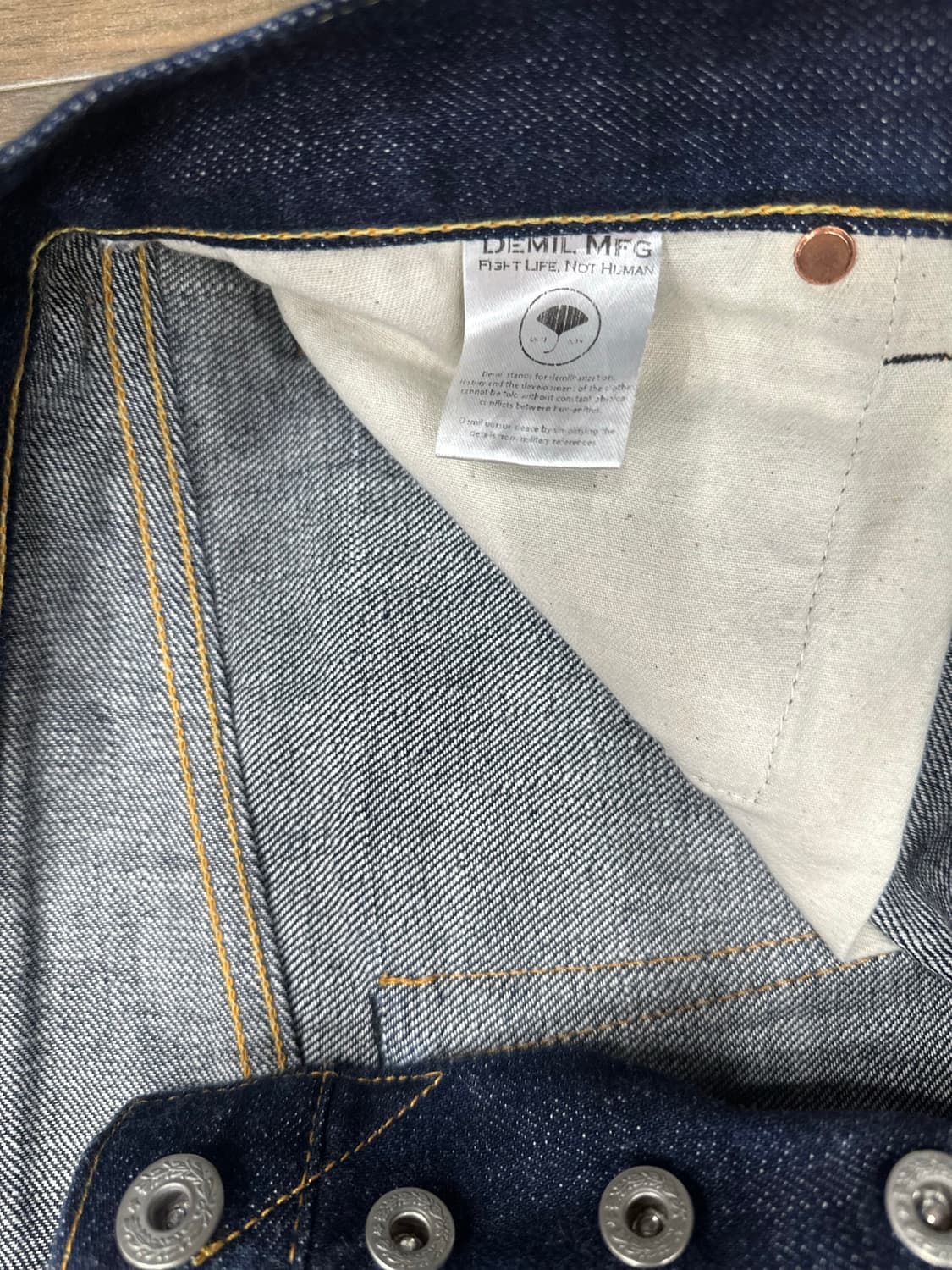 데밀 x 유니페어 Lot 164 셀비지 데님 팬츠 32사이즈 상품이미지5