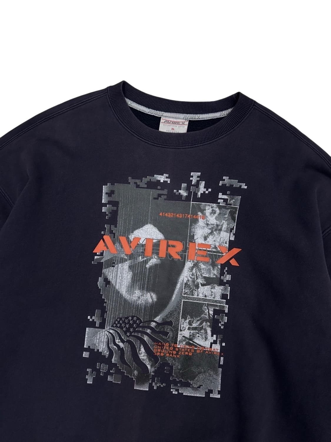 아비렉스 맨투맨 다크퍼플 (XL~2XL) 상품이미지2