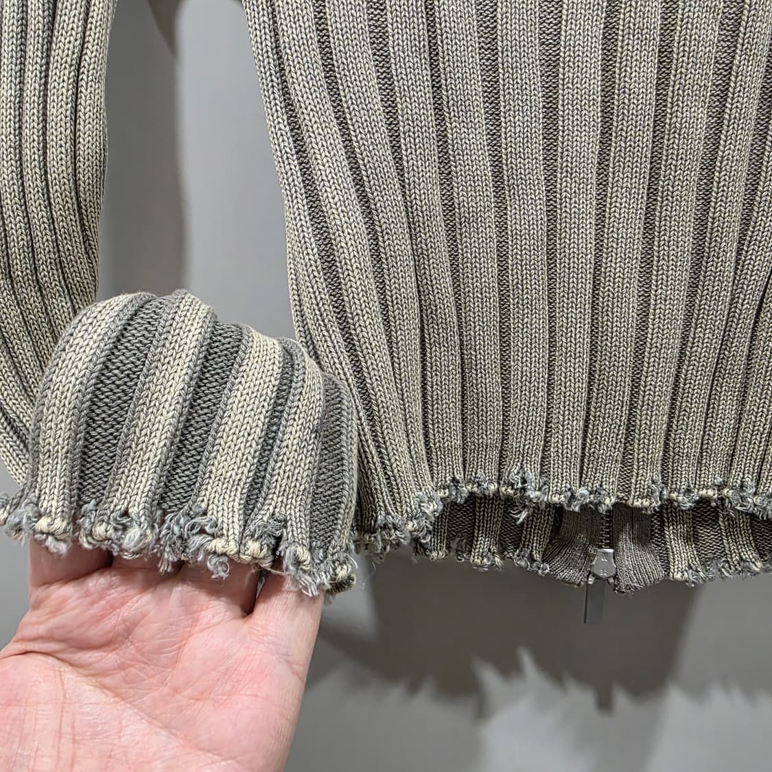 자라(ZARA) 빅카라 리브 니트 집업 가디건 (새상품) 상품이미지7