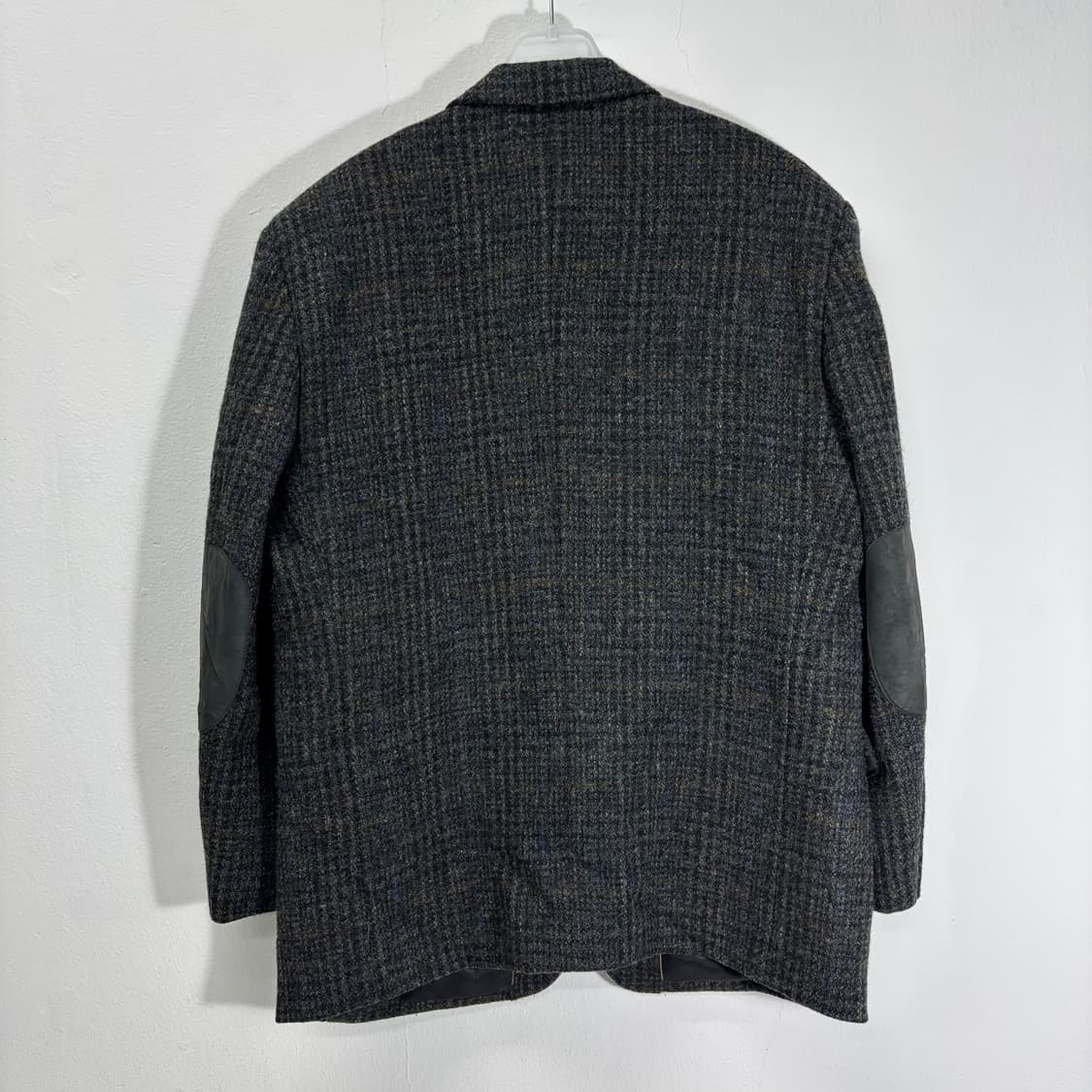 95 M 트래드클럽 X 해리스트위드 체크 트위드울 블레이져 상품이미지3