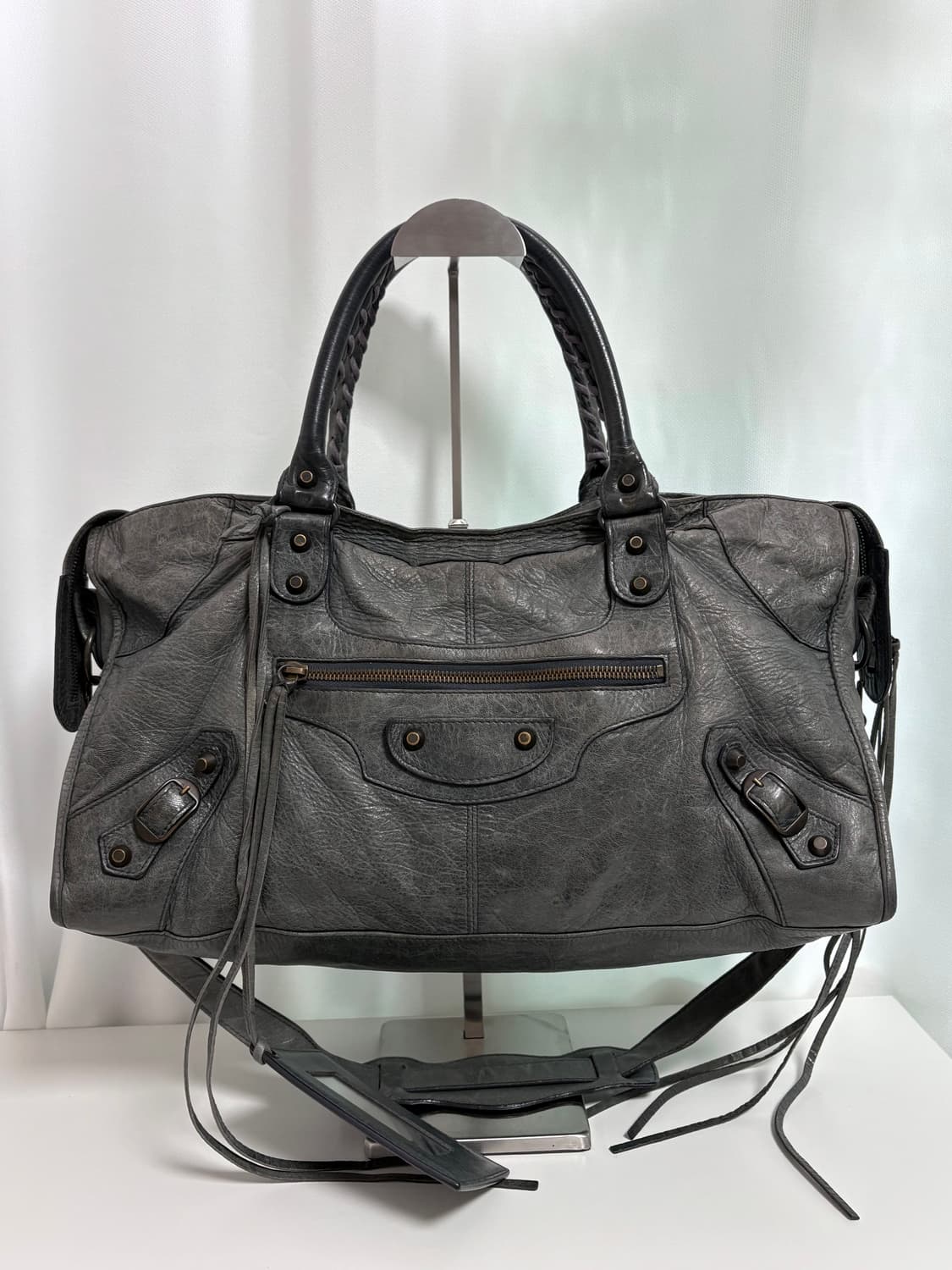 발렌시아가 파트타임 모터백 그레이 상품이미지1