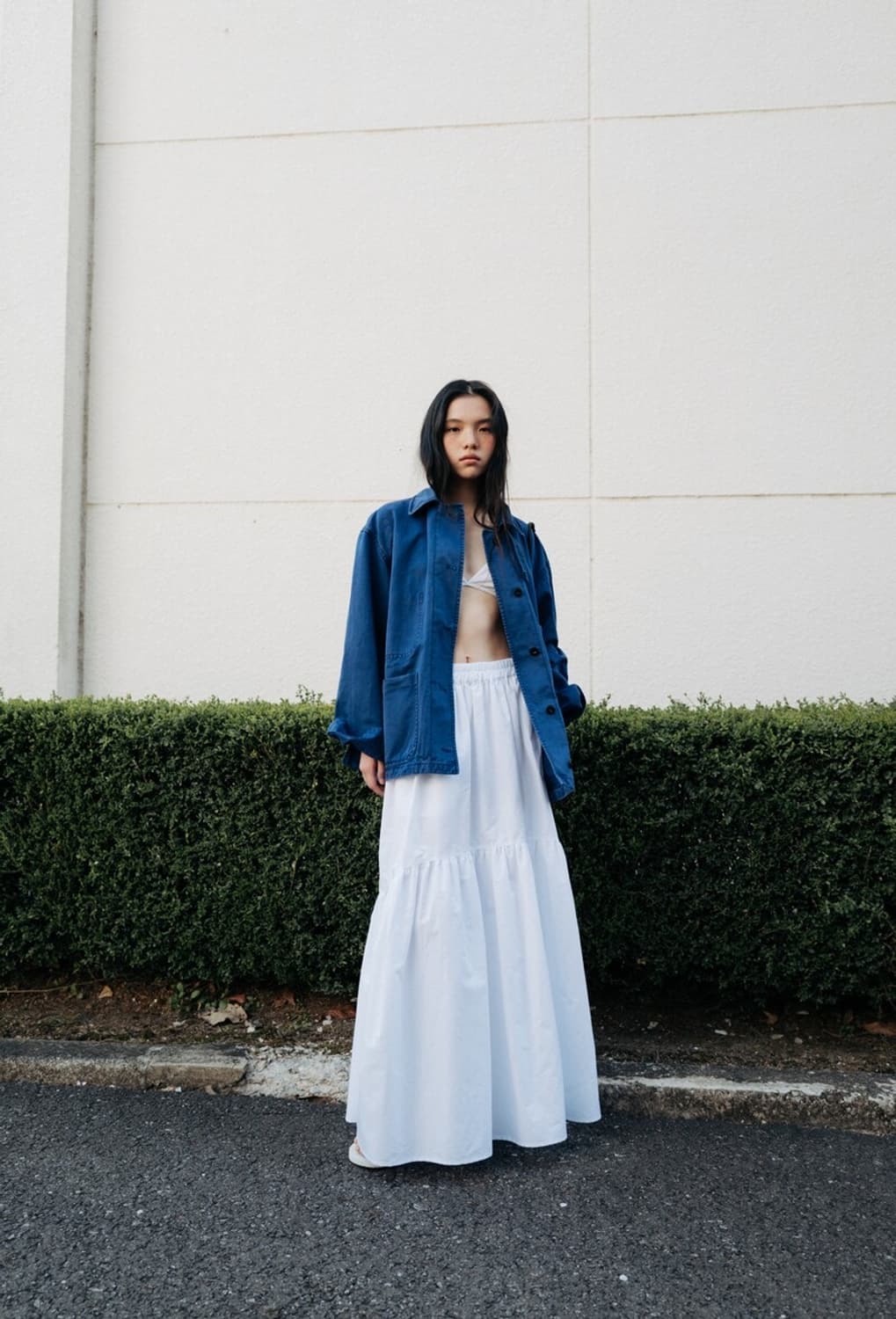 모노하 Cotton Dying Work Jacket (Blue) 상품이미지6