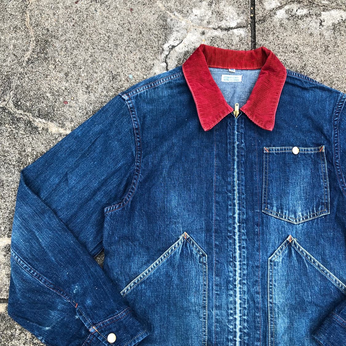 [M~L] Sugar Cane 슈가케인 데님 집업자켓 상품이미지3