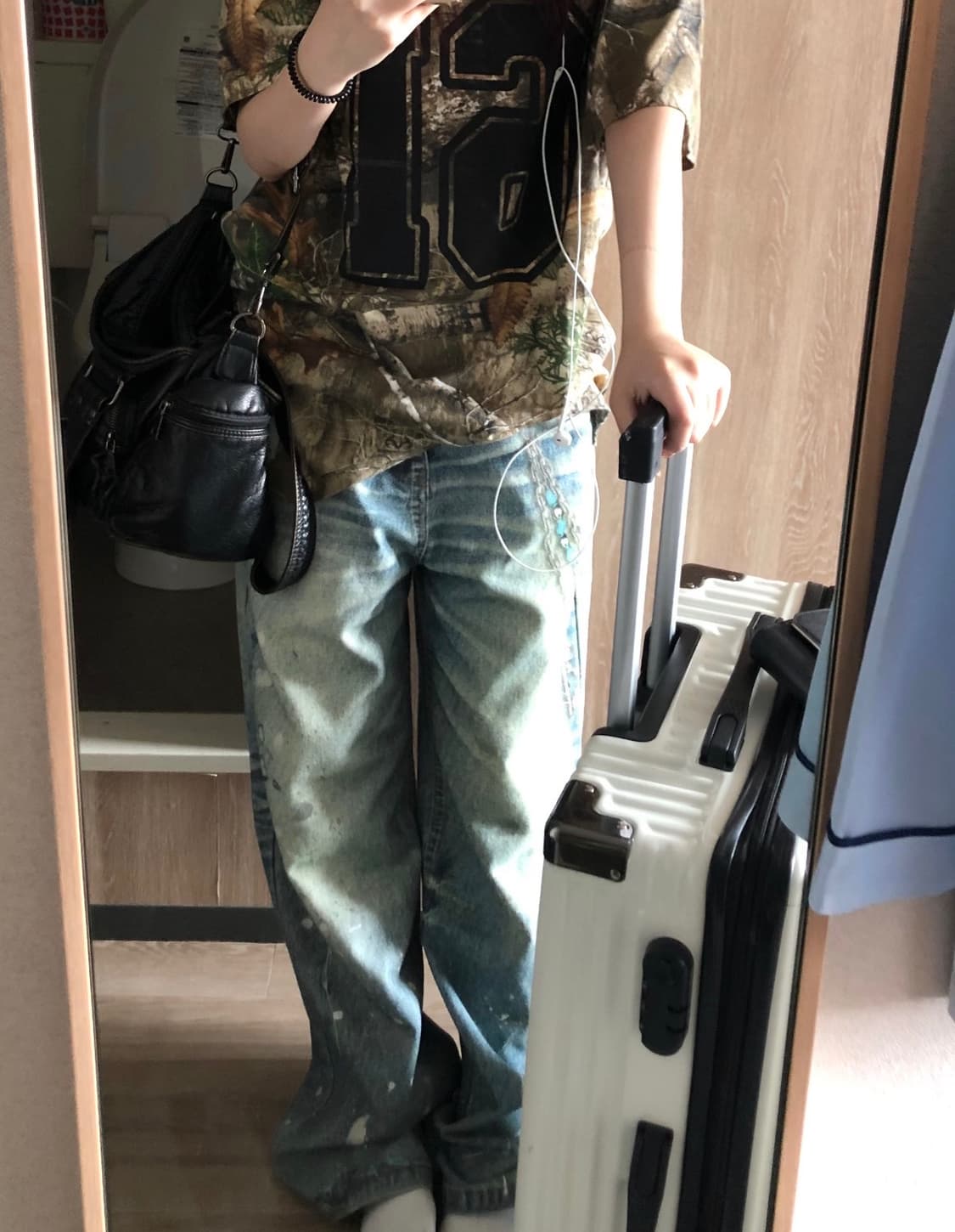 빈티지 워싱 페인팅 데님 상품이미지4