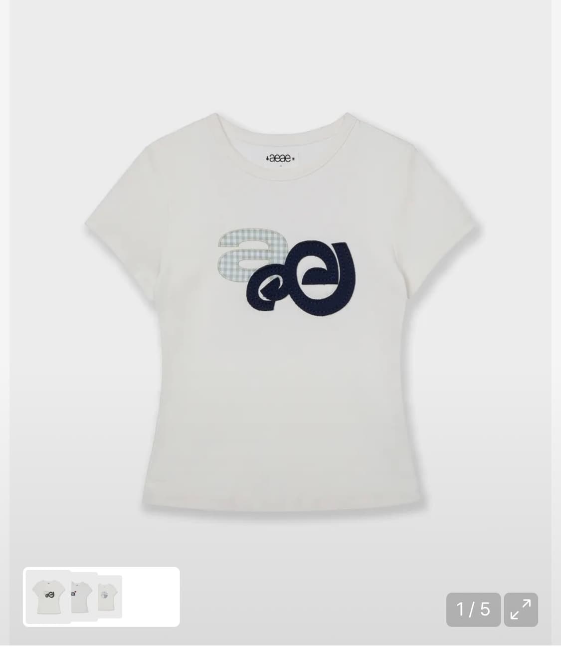 Aeae APPLIQUE LOGO TEE 상품이미지1