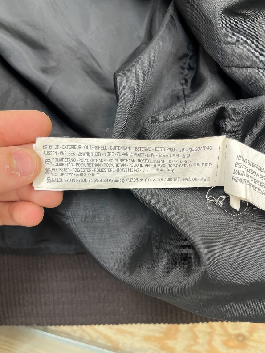 자라 브라운 나일론/레더 집 자켓 상품이미지8