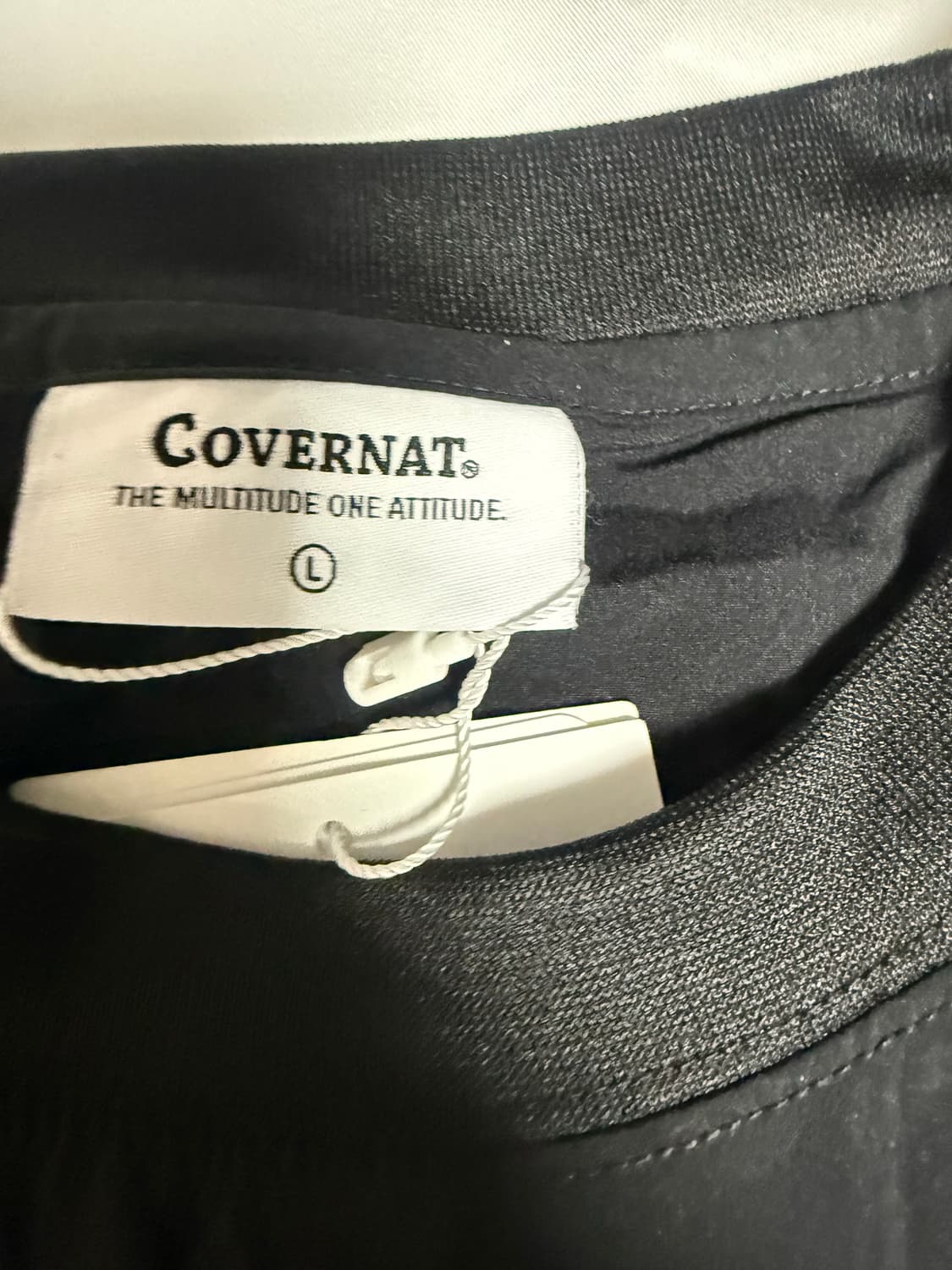 새상품)Covernat C Logo T-shirt Black L 상품이미지3
