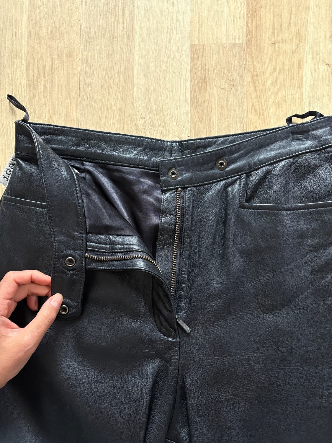 리얼 레더 팬츠 상품이미지2