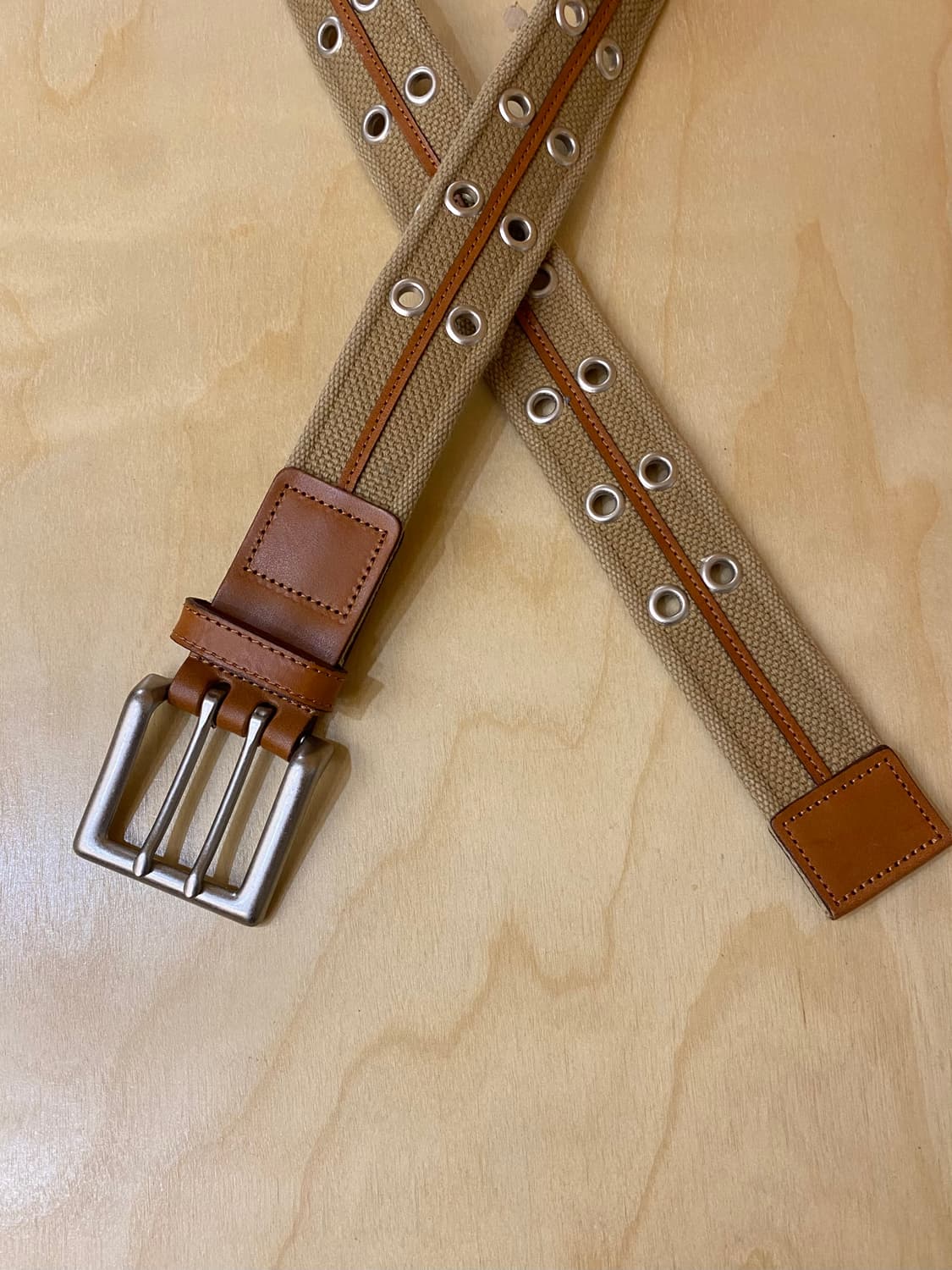 VTG double eyelet belt 빈티지 더블 아일렛 벨트 상품이미지3
