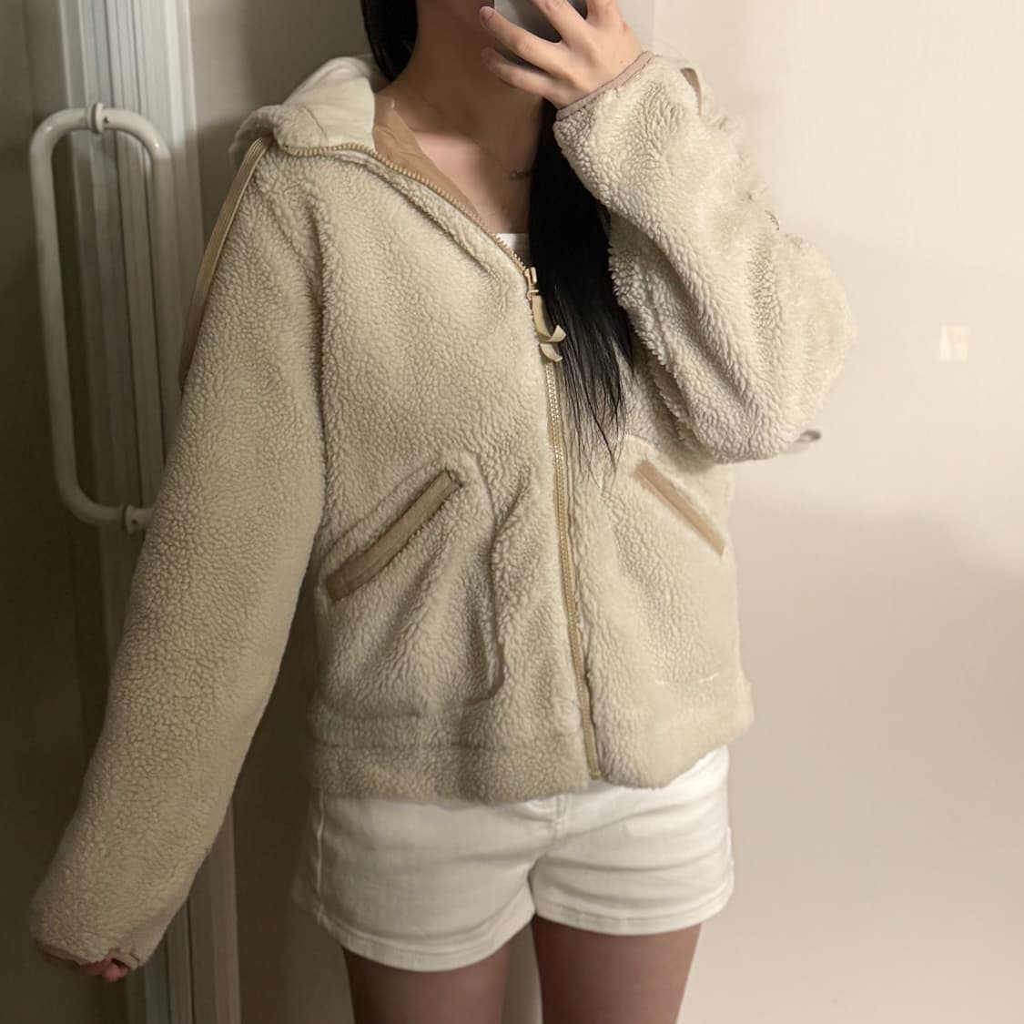 에디바우어 양털 후드집업 상품이미지2