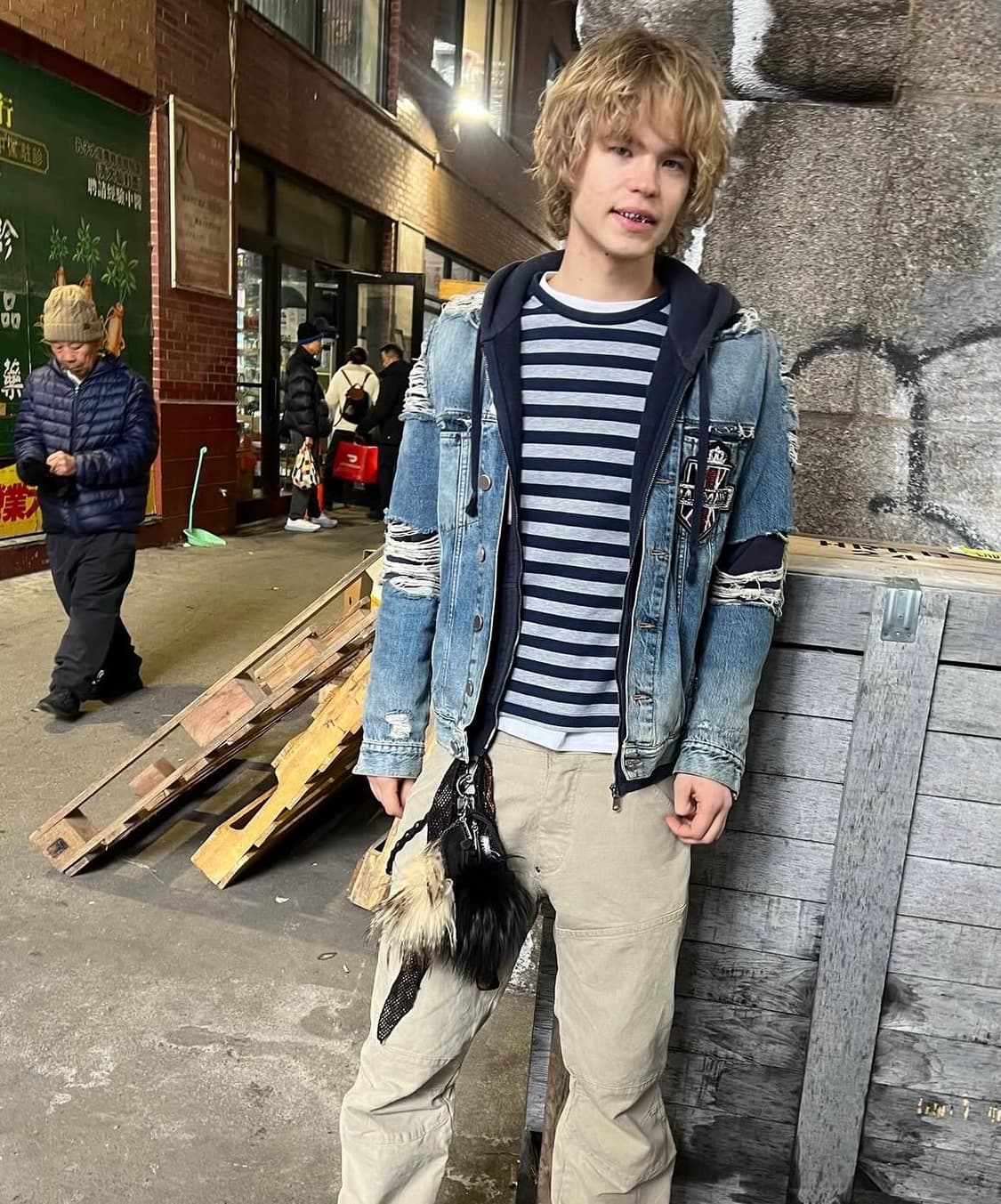 발망 좀비 디스트로이드 데님 자켓 L 상품이미지1