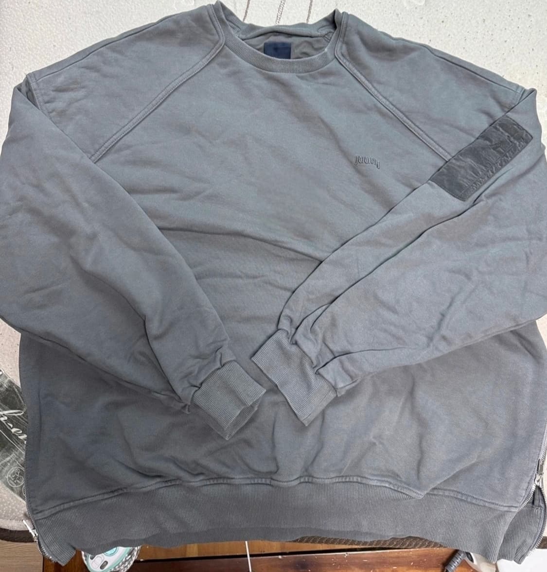 준지 어깡 맨투맨 그레이 M 상품이미지1